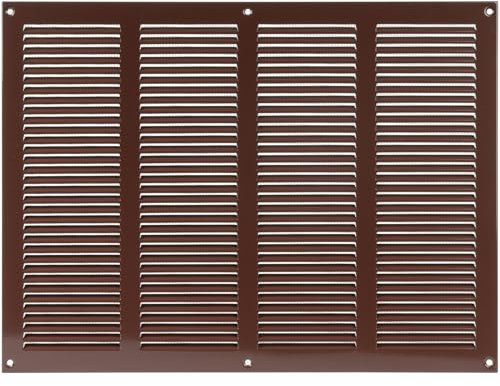 Vent Systems 40,6 x 30,5 cm (dimensioni generali) – marrone – Griglia di ritorno dell'aria in metallo con schermo di protezione contro i parassiti integrato, copertura per condotto di ventilazione
