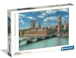 Clementoni Museum Collection - The House of Parliament Puzzle - 3000 Teile | Puzzle für Erwachsene 14-99 Jahre, Geschenk für Mann und Frau, Stadt, London, Made in Italy, 33037