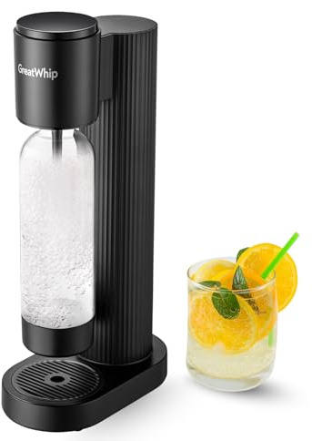 Sparkling Water Maker Soda Maker Soda Streaming Machine, 1L Carbonating Bottle, Soda Water Maker Compatible with Screw-in 60L CO2 Carbonator(NOT Included)