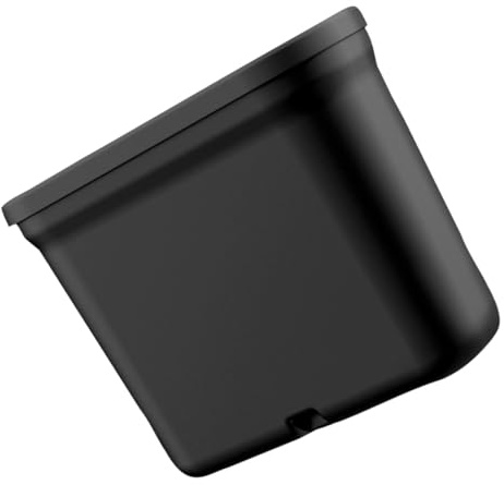 Hemobllo Poubelle de Voiture Compacte avec Couvercle Boîte de Rangement Multifonction Antidérapante Pratique pour Auto Maison et Bureau