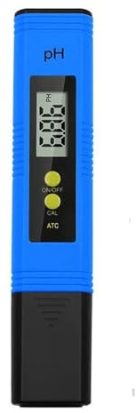 PFVCGTRU Wasserqualitätstester, Digitaler Wassertester, Tragbares PH-Stifttyp-Säuremessgerät 0.01 Pool-Aquarium-Qualitätstestgerät(Blue No Backlight)