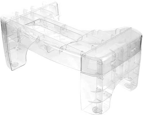 Anneome Tabouret de Toilette Transparent Antidérapant Repose-Pieds Accroupi Ergonomique Taille Adaptée pour Salle de Bain Aide Physiologique pour Selles Plus Saines et Confort