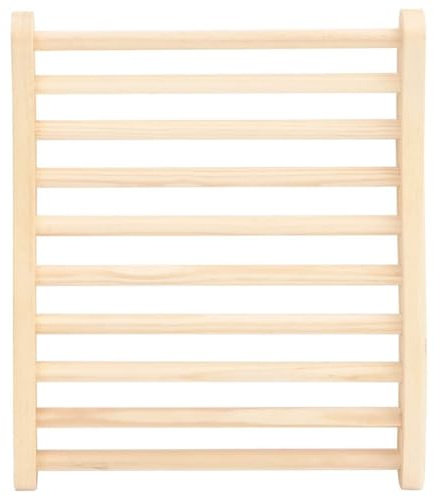 Bastu-ryggstöd S-form av massiv furu ergonomiskt format 50 x 40 x 7,5 cm för traditionell och infraröd bastu, avslappnat ryggstöd för wellness och spa användning