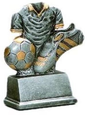 RaRu Kleiner Fussball-Pokal (Resin-Figur) mit Ihrer Wunschgravur