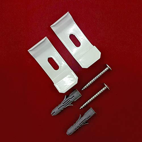 2 Stück Duo Doppelrollo Wandträger und Deckenträger Träger Metall für Wandmontage und Deckenmontage - UNIVERSAL