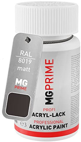 MG PRIME RAL 8019 Graubraun/Grey brown matt Lackstift 50 ml schnelltrocknend