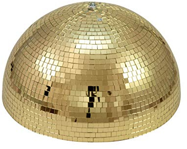 EUROLITE Spiegel-Halbkugel 40cm gold motorisiert | Integrierter Motor mit 1 Umdrehung/Minute