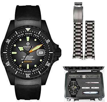 ENRIVA Men's Automatic Pro Dive Mens Watch Aluminium Bezel Diving Watches Self-Wind Professional Diver Watches for Men