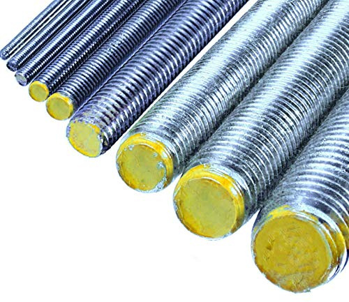10 Stück Gewindestangen M20 verzinkt 8.8 DIN 975 976 Gewindebolzen 1000 mm / 1m / 1 Meter