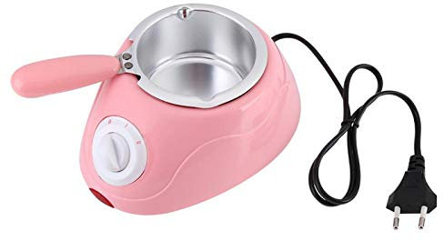 Telituny Schokoladenschmelztiegel - Elektrische Praline Schmelztiegel Schmelzmaschine Küchenmaschine mit DIY Formsatz(Rosa)