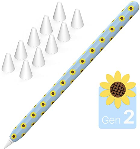 NIUTRENDZ Sonnenblume Hülle für Apple Pencil Schutzhülle Silikon Ipad Pencil Case Apple Pencil Zubehör