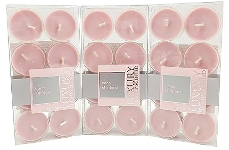Gala Luxury Highly Scented Duft Teelichter 24er Coco Charlene in PC-Klarsichthülle 24 Stück 60037