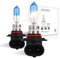 Sinoparcel HIR2 9012 Headlight Bulb, 3500K Yellow White 50% Whiter 12V 55W for High and Low Beam, for Stock Halogen Replacement, IP67, Pack of 2