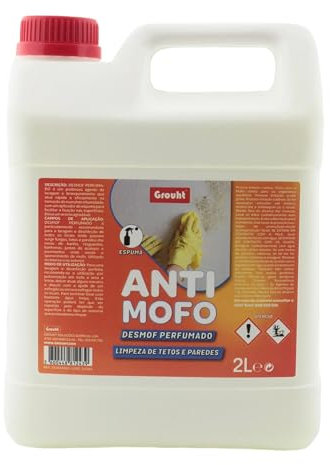 Limpiador de Moho Profesional 2L | Elimina Manchas de Humedad Hongos, Moho y Algas de Paredes, Azulejos, Sellos de Silicona y Más | Efficaz y Instantáneo