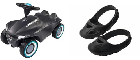 Big-Bobby-Car-Neo Anthrazit - Rutschfahrzeug für drinnen und draußen & Unisex Baby 800056446 Big-Shoe-Care Schwarz, Schwarz, 22 EU Schmal EU
