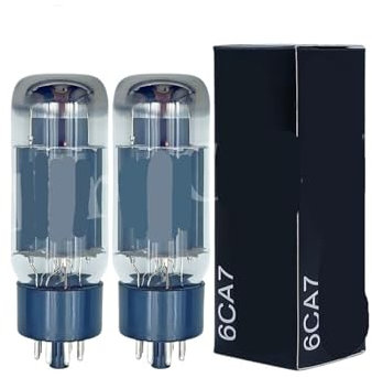 UIHMSWYAL 6CA7 Vakuumröhre ersetzt 6P3P EL34 EL34B 5881 6L6 KT66 HiFi Audio-Röhrenverstärker DIY passende Vierwege(2pcs Matched Pair)