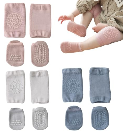 Celiodd Krabbelsocken mit Knieschoner - Separates Design, Stulpen, weich und bequem, schützt die Kniegelenke