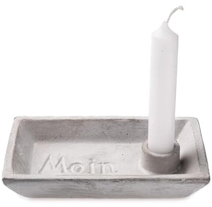 Arinosa Kerzenhalter Maritim 'Moin' Beton 16,5 x 10 x 3 cm H