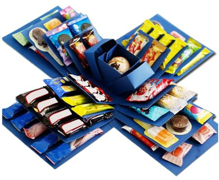 Explodierende Box Für Geburtstage Kreative 5-Lagige Partyausstattung | Süßigkeitenbox Für Weihnachten Für Halloween Erntedankfest Zuhause Feiertag Neujahr Kinder Erwachsene Hochzeit Party