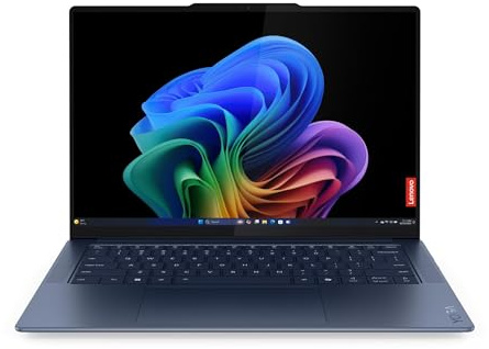 Lenovo Yoga Slim 7 14.5 3K OLED Touchscreen Copilot+ PC – Snapdragon X Plus X1P-64-100 (10-Core), 16GB RAM, 1TB SSD, 1000 Nits, WiFi 7, Backlit Keyboard, Windows 11 Home Cosmic Blue