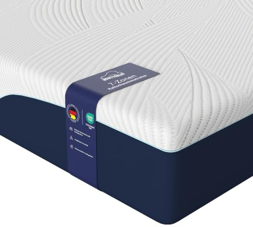 wowttrelax Matratze 90x190 cm, 7-Zonen, Höhe 20 cm, Bequem luftdurchlässig | Gel-Memory-Schaum Matratze, abnehmbar waschbarer Bezug, OEKO-TEX & CertiPUR-US zertifiziert, atmungsaktiv hautschonend