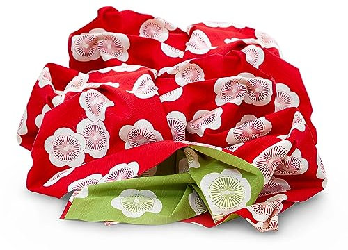 Maruwa Tischtuch, schöner Schal und originelle Tasche. Oder kreative Geschenk-Verpackung. Furoshiki Hana, das vielseitige, original japanische Tuch
