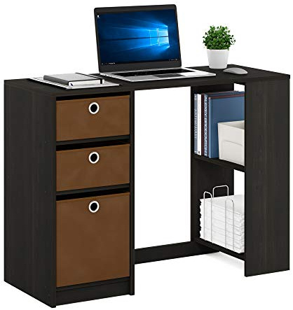 Furinno JAYA Modern Computer Desk, Writing Desk, Study Desk, Espresso