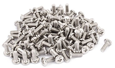 Sourcingmap M4 x 10mm TV Computer LCD Monitor Stand Mounting Phillips Head Screw 100pcs