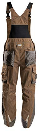 DASSY® Voltic Arbeitslatzhose mit Kniepolstertaschen - Größe 50 - LEHMBRAUN/ANTHRAZITGRAU
