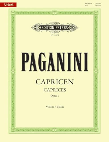 24 Capricen für Violine solo op. 1 (Edition Peters)