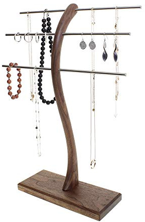 Schmuckständer Schmuckhalter Schmuckbaum Schmuckbäumchen zur Aufbewahrung von Ketten-Ringen-Armbänder - handgefertigter Schmuck-Organizer - Handmade in Germany