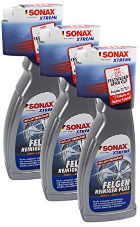 SONAX 3X 02304000 Xtreme FelgenReiniger Plus Säurefrei 750ml