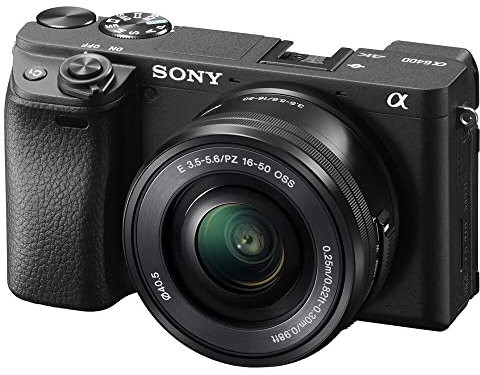 Sony Alpha 6400 | APS-C Spiegellose Kamera mit 16-50mm f/3.5-5.6 Power-Zoom-Objektiv (Schneller 0,02s Autofokus, neigbares Display für Vlogging)