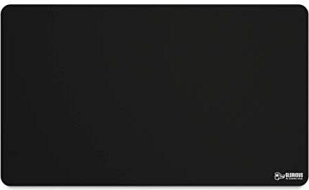 GLORIOUS Cloth Gaming Mousepad XL Extended (Black) | Smooth Surface For Speed And Control, Anti Slip Base, Machine Washable Antifraying Stitched Edges, 610x360x3mm
