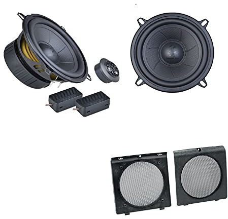 Ground Zero GZIC 130.2 Auto Lautsprecher Boxen 280 Watt 13 cm 2 Wege Kompo passend für VW Golf 2 1983-1992 Türen Front