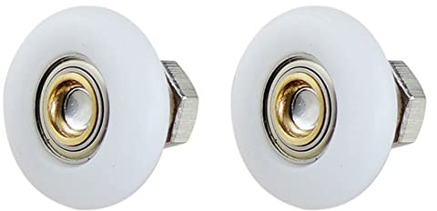 2 rouleaux de rechange pour porte de douche, roues et roulettes pour salle de bain et cuisine (19 mm)