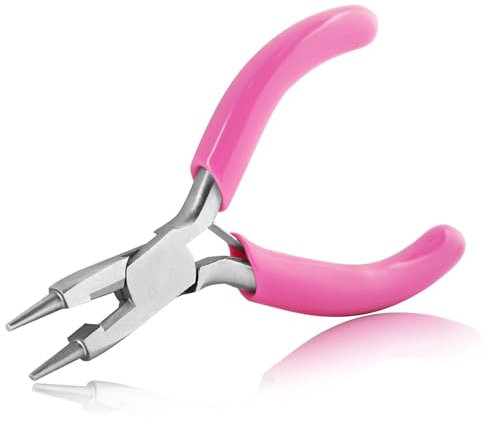 SPEEDWOX 3 Inch Mini Pliers with Cutter, Wire Looping Pliers for Jewelry Making and Wire Bending