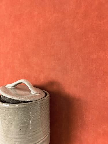 Newroom Tapete Rot Vlies Unifarbe - Modern Einfarbig Textilstruktur Leinen-Optik für Wohnzimmer Schlafzimmer