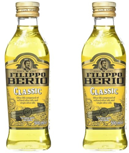 Filippo Berio Pure Olive Oil 500 ml (Pack of 2)