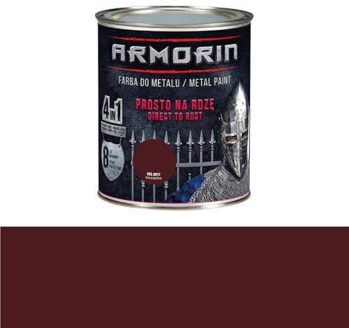 TRANS - PAL AMORIN Rust Beater, Rust Remover and Converter Metal Paint for Interior and Exterior, 0.75L, Variety of Colours (BROWN)