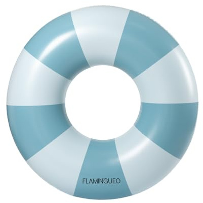 Flamingueo Simring för vuxna – simdäck, luftmadrass vatten, uppblåsbar poolleksak, kul, vattenhängmatta (110 x 110 x 27 cm)