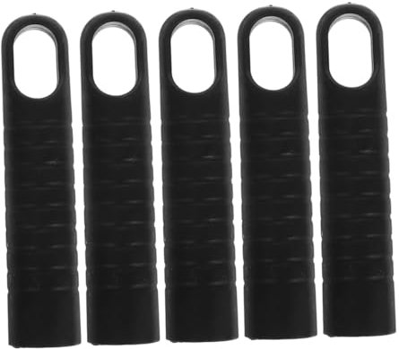 5pcs Mop Handle Kit Plastic Black Replacement End Caps
