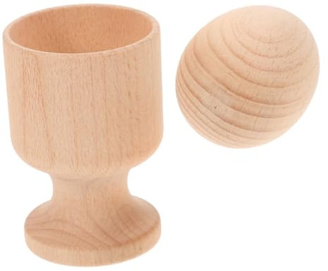 Warmhm Giocattolo Forma di e Portauovo in Legno Educativo per Ragazzo Ragazza Giocattolo per Coordinazione Occhio-Mano Esercizio di Adattamento degli Oggetti