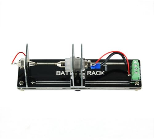 Pesfehhy 10A 4-Draht-Batterieprüfstand 18650 Innenwiderstand Kapazitätstester Fixture Seat Stromspannungsmetererkennung für 21700, 26650, 18650, AA, AAA, Knopfzellen