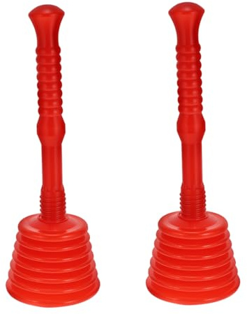 OSALADI 2pcs Spatula Rubber Plunger Practical Suction Stick for Clogging Solver Use in Bathroom for Unblock Toilet