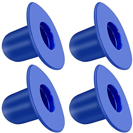 GZWY Pool Stopfen, 4 Stück Pool Verschlussstopfen, Pool Zubehör für Intex Bestway Filterpumpen Sieblochstopfen, Swimming Pool Wall Plugs Ersatzteile Stopfen für Oberirdische Pools (Blau)
