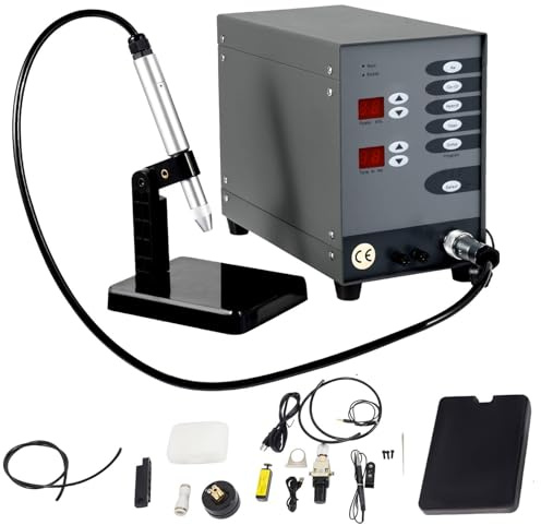 Lissontine Soudeur Bijouterie Professionnel, Machine à Souder Portable, Poste à Souder Or Argent, Soudeur par Points Bijoux pour Soudage Haute Précision Et Réparation Bijoux Or