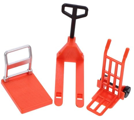 FRCOLOR Mini Chariot Élévateur Léger Outil de Construction Mobile pour Garçon Fille Modèle Éducatif de Voiture Ingénierie Interactif de Motricité et Créativité