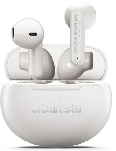 Urbanista Austin 2 True Wireless Earbuds, Trådlösa In-Ear Hörlurar med Bluetooth 6.0, Multipoint, 25H Batteritid, Brusreducerande Mikrofon & IPX4 Vattentålig