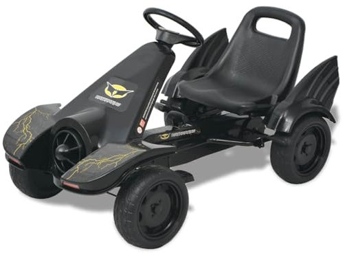 vidaXL Kinder Gokart mit Handbremse Höhenverstellbar Gocart Tretauto Go Kart